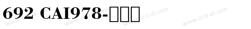692 CAI978字体转换
